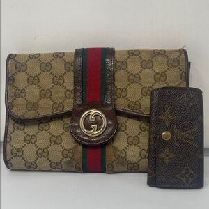 Gucci clutch and LV key holder - Project bundle